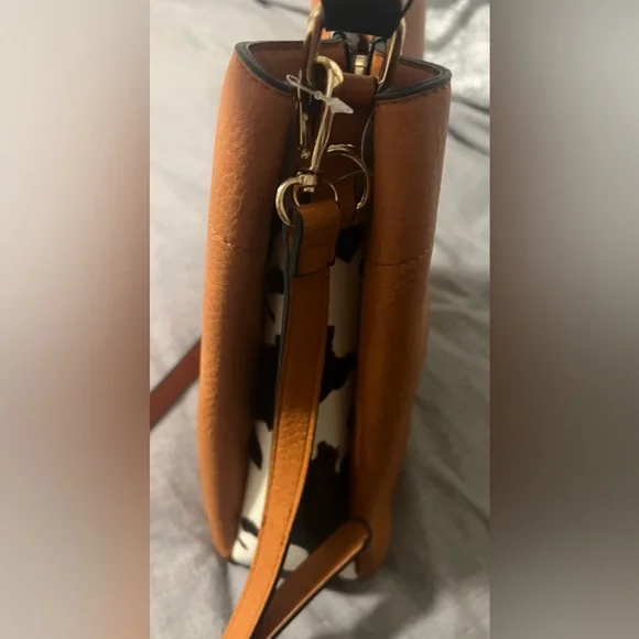 Awesome, NWOT Tan with Cow Decor Handle is a UnBranded Shoulder Bag/Cross Body. - Picture 7 of 16
